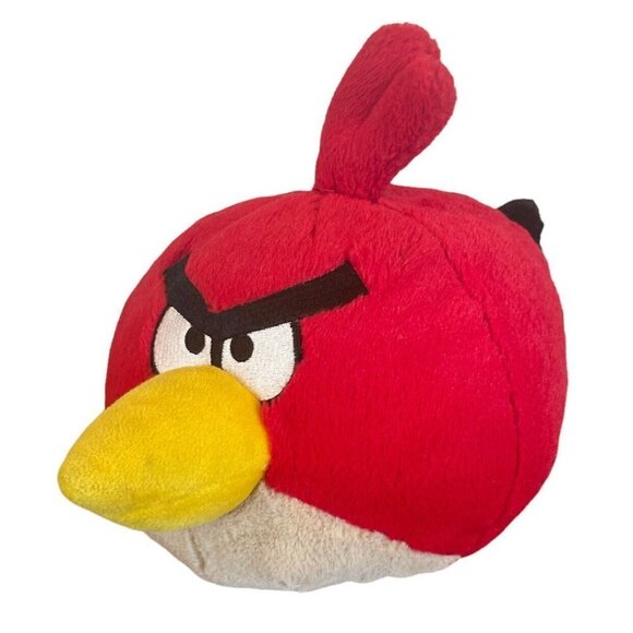 Angry Birds Plush Red Bird Toy Stuffed Animal 6" Medium Commonwealth - Picture 1 of 7
